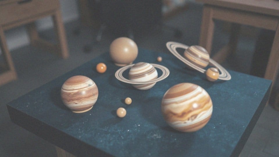 Jak dopasować kolory planet w makiecie Układu Słonecznego?