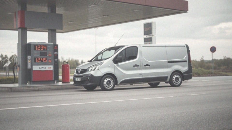 Jakie są dane dotyczące zużycia paliwa Renault Trafic?