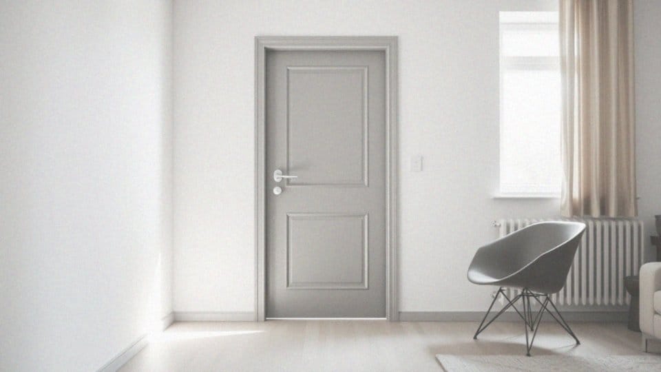Jakie kolory drzwi są typowe w stylu minimalistycznym?