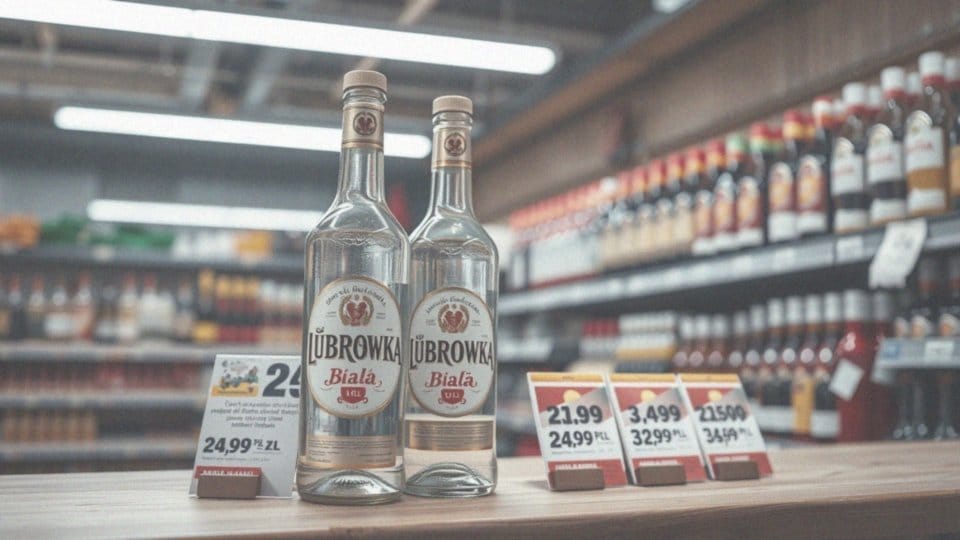 Jakie są ceny Żubrówki Białej 0,5L w różnych sklepach?