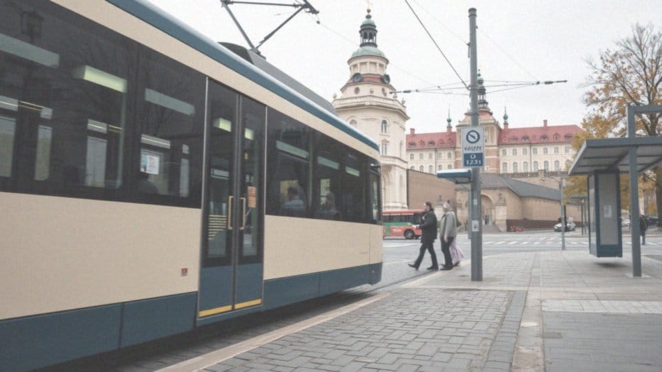 Jakie linie tramwajowe zatrzymują się w pobliżu Zamku Królewskiego?