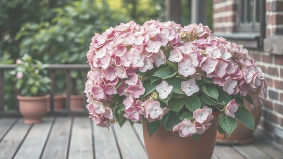 Hortensja bukietowa w donicy na tarasie – jak ją pielęgnować?