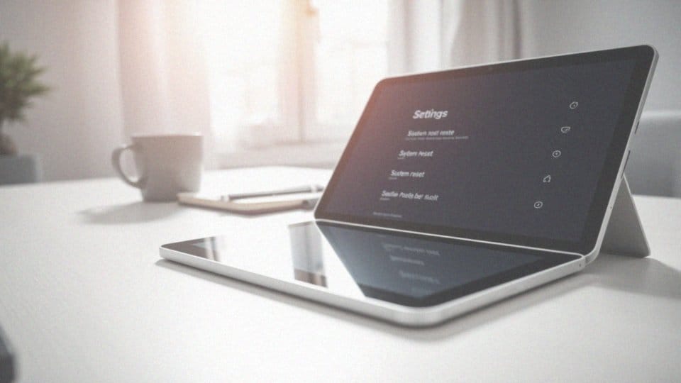 Jak zresetować tablet do ustawień fabrycznych? Praktyczny przewodnik