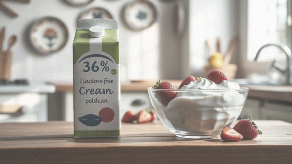 Śmietanka 36% bez laktozy – właściwości, zalety i zastosowanie